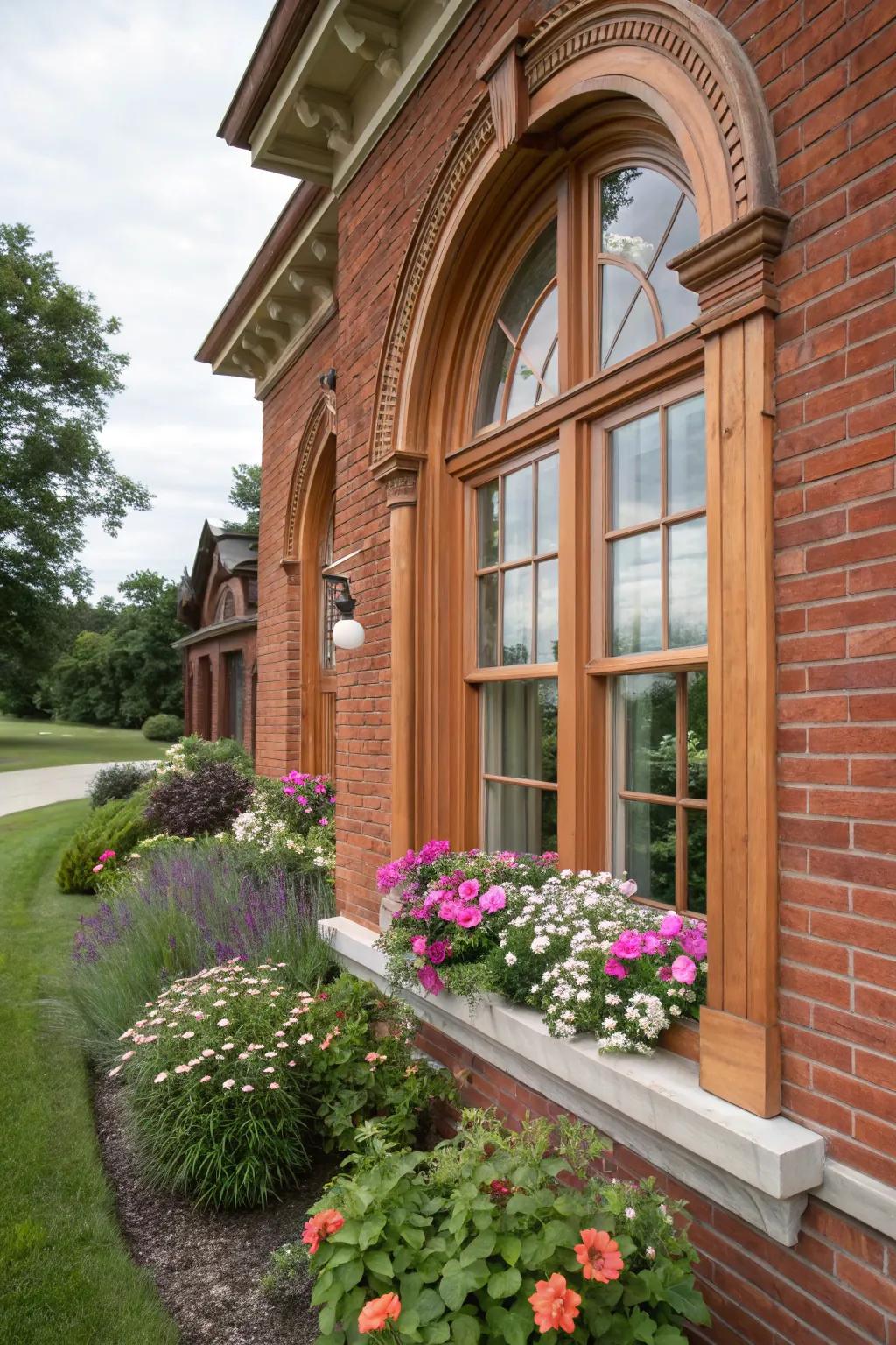 Wooden trims bring warmth and a charming touch to your home’s exterior.