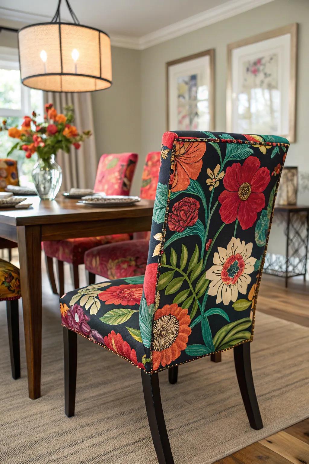 Bold patterns inject life and excitement into any space.