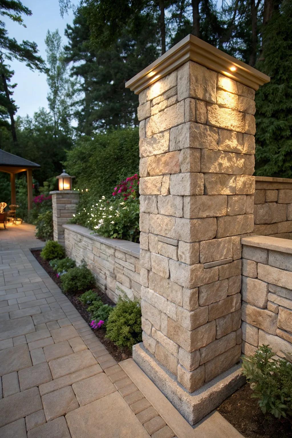 Stone veneer provides a touch of enduring elegance to any structure.