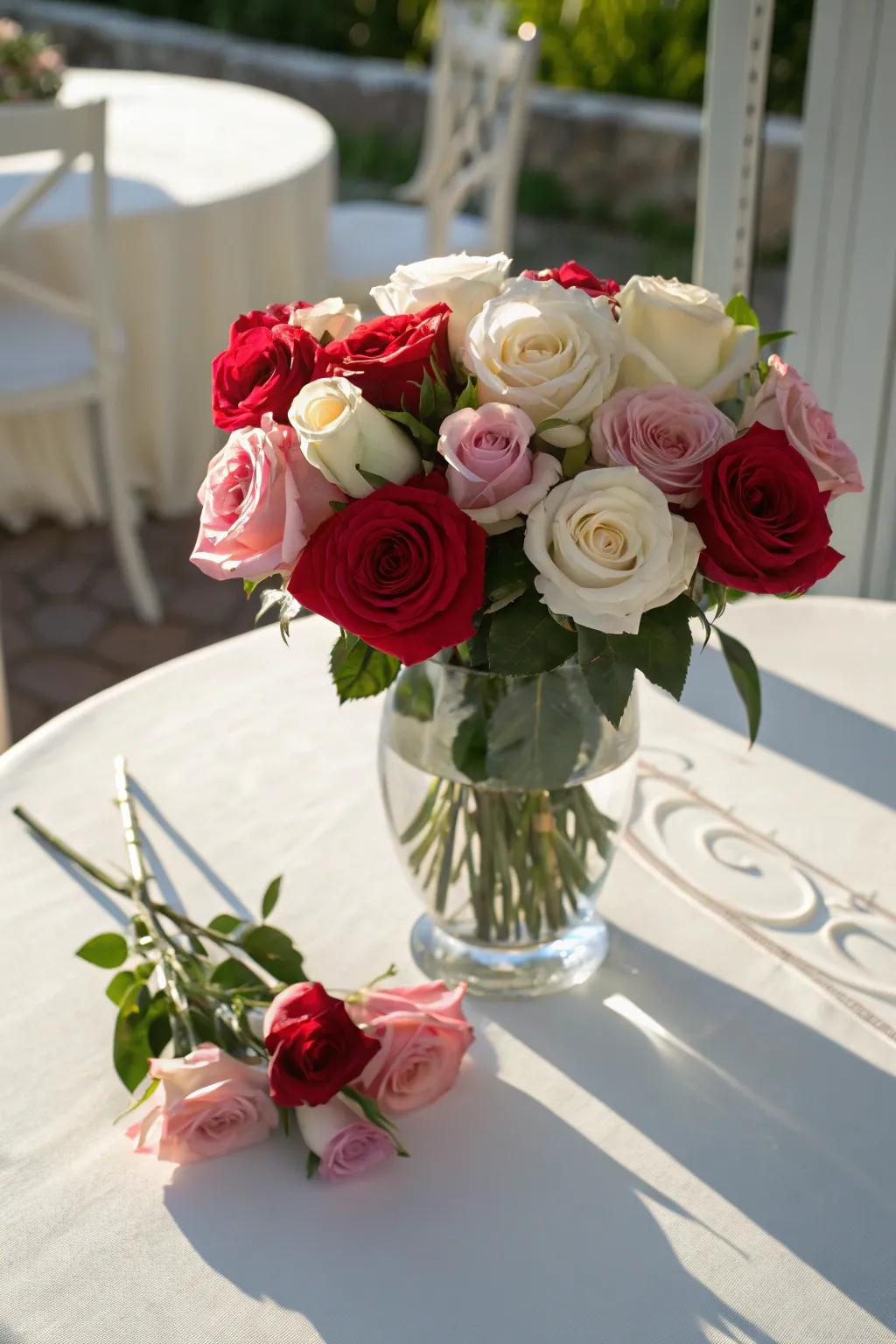 A classic rose arrangement for a timeless Mother's Day gift.