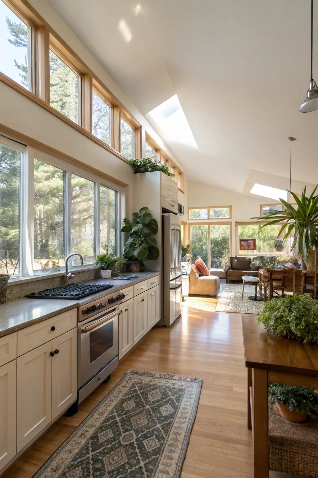 Open designs promote a fluid layout and abundant natural light.