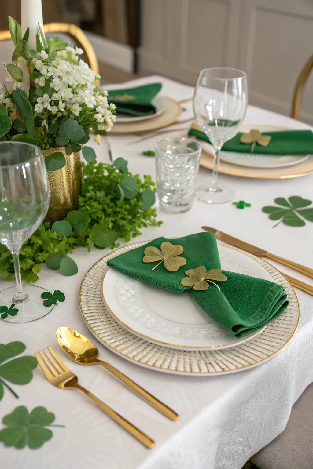 Infuse your table setting with a hint of Irish sophistication.