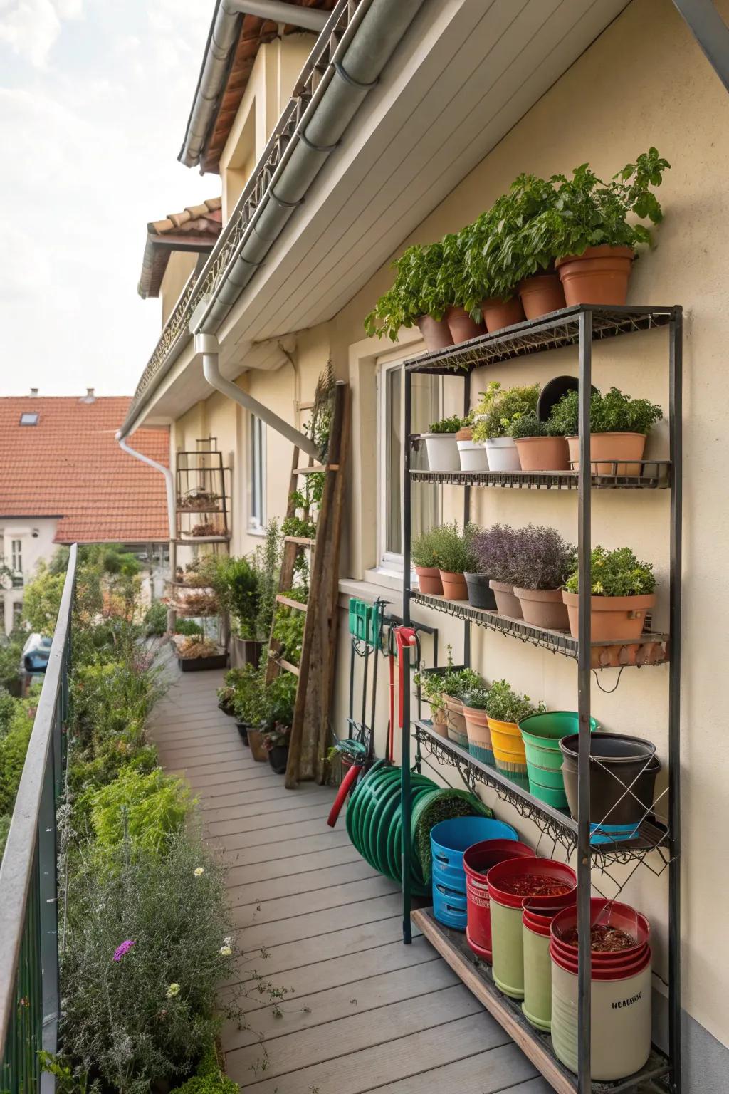 Clever storage solutions for compact spaces.
