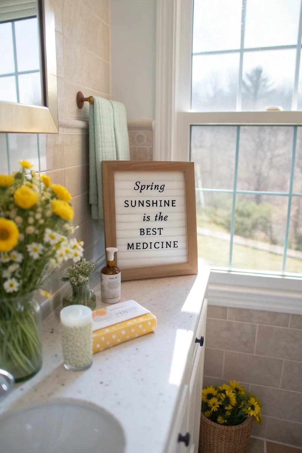 Brighten your day with a sunny spring message.