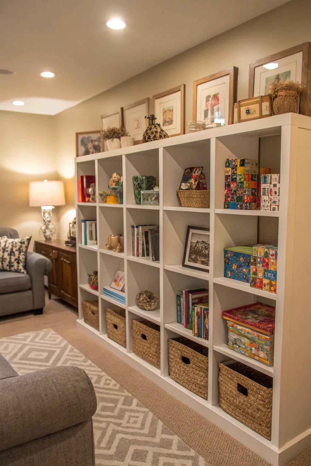Cubbies making a home for each puzzle.