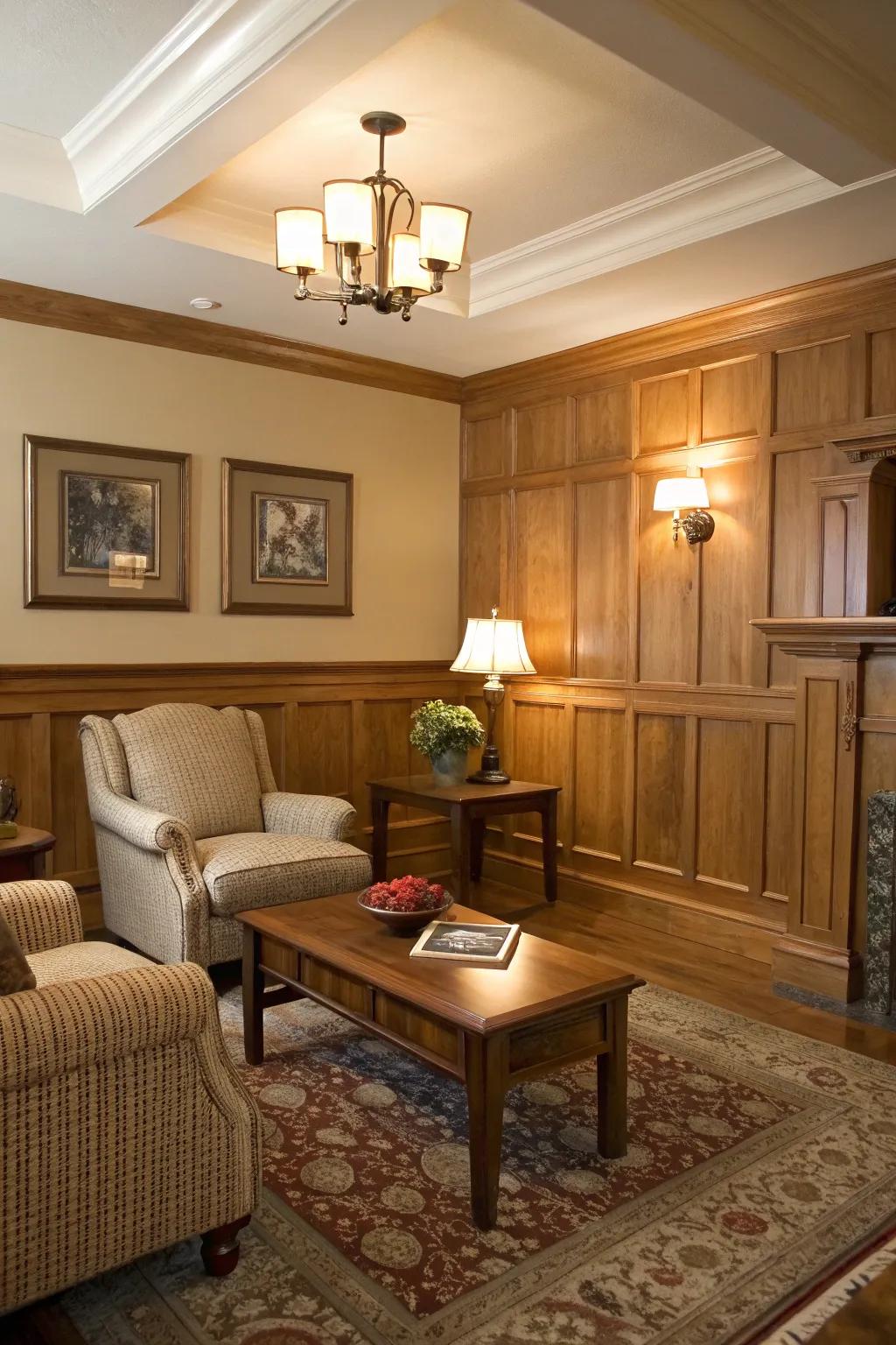 Wainscoting brings depth and style to living spaces.