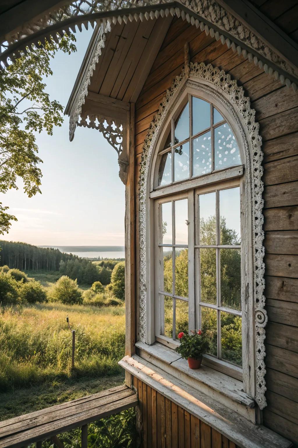 Country-style trims add a touch of whimsy and charm to your home.