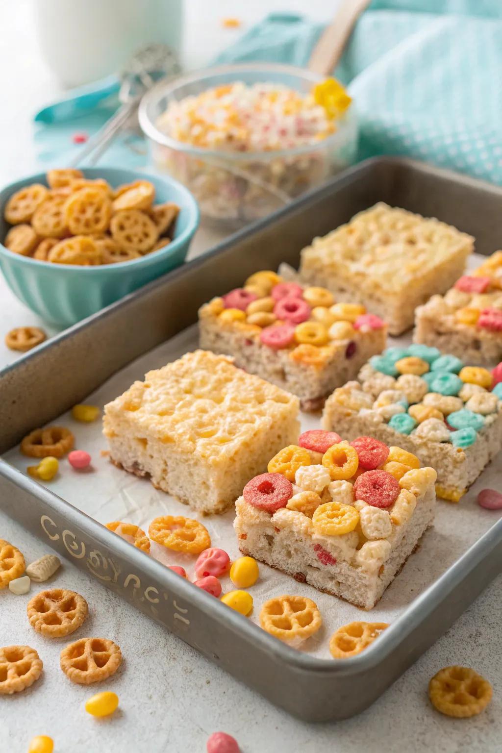 Honeycomb grain sweets for a crunchy delight.