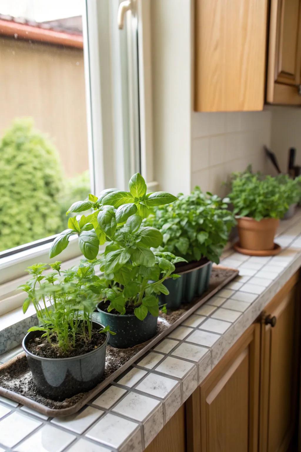 Enjoy fresh flavors with an indoor herb garden.