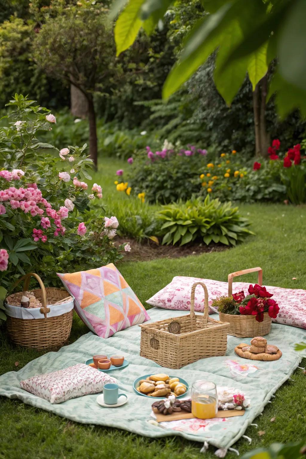 A charming mini picnic for a delightful outdoor experience.