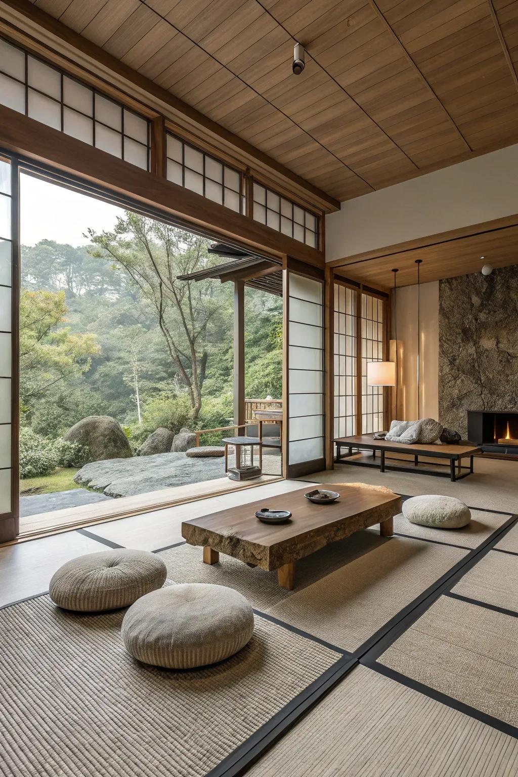 Calming items that make a peaceful and balanced space.