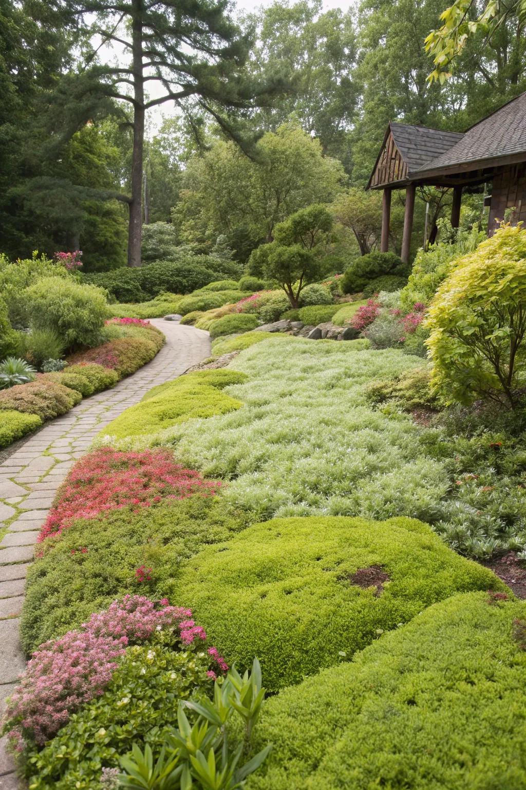 Hardy ground covers are a pet-friendly alternative to regular grass.