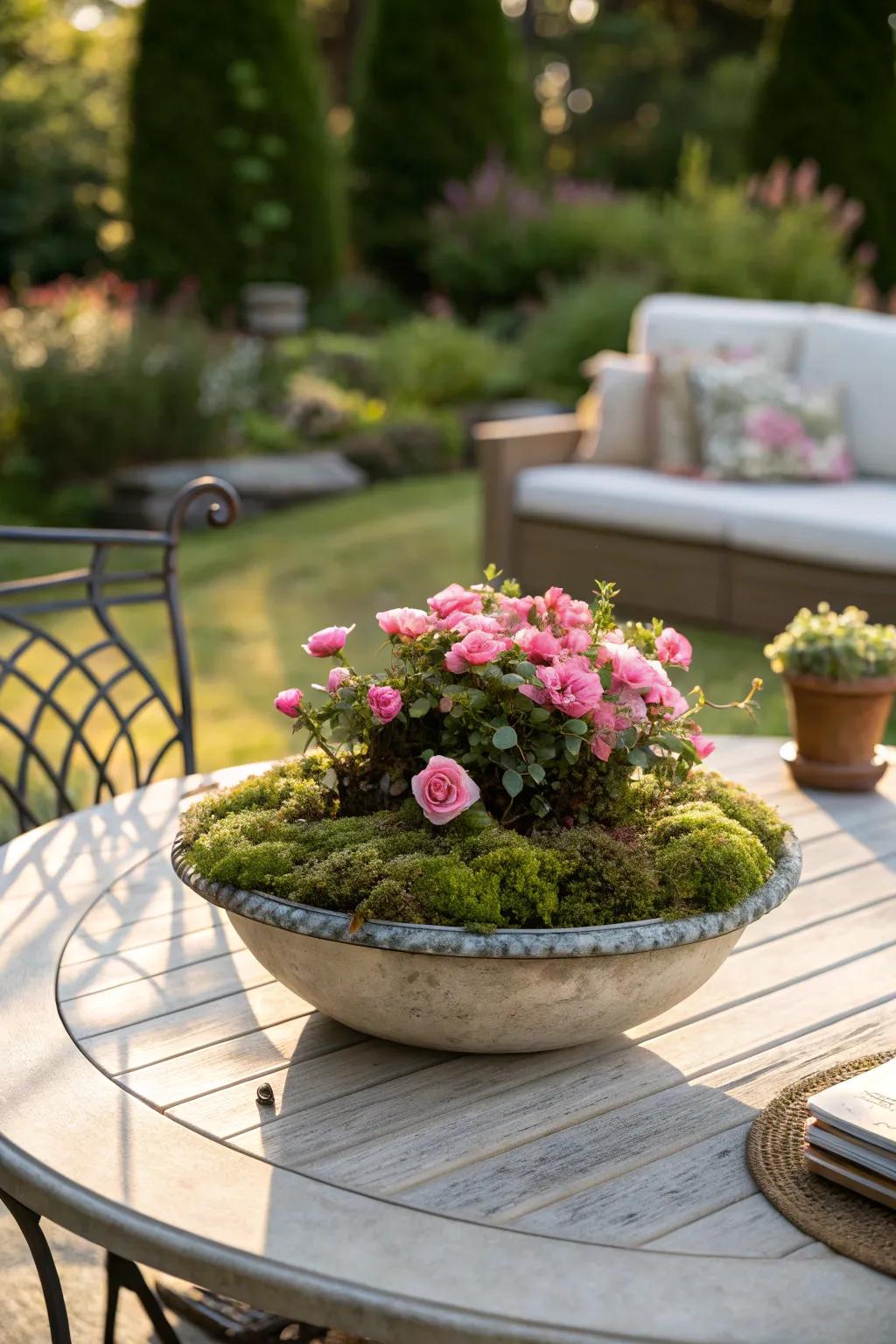 Elevate your outdoor dining with a vibrant sun jewel centerpiece.