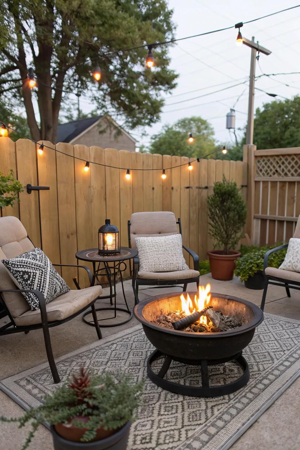 Portable bonfires offer versatility and adaptability in outdoor spaces.