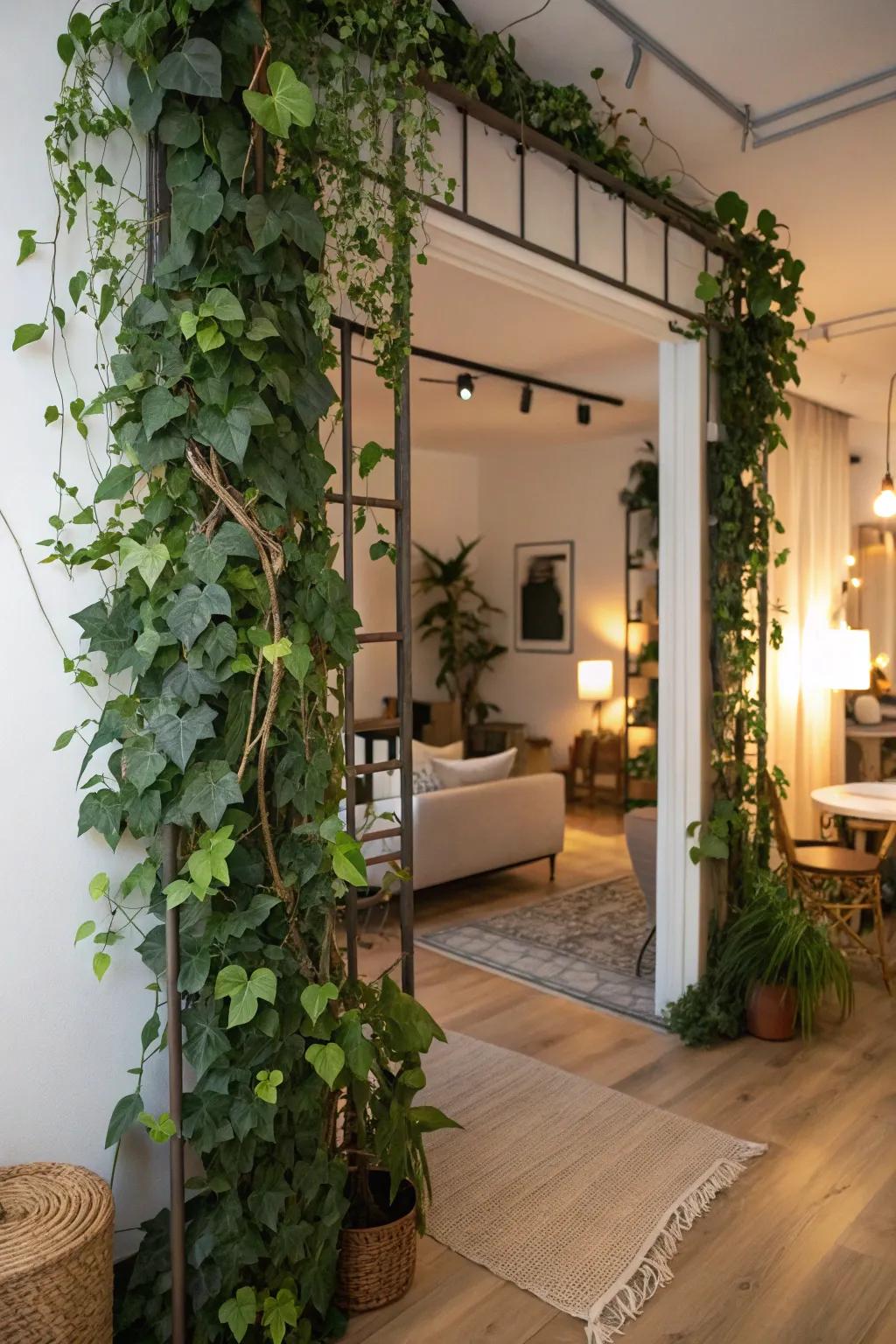 Naturally partition your space with cascading vines.
