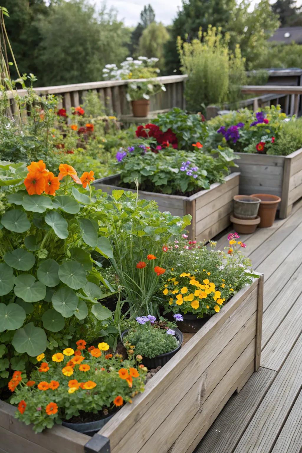 Brighten your garden with edible flowers.