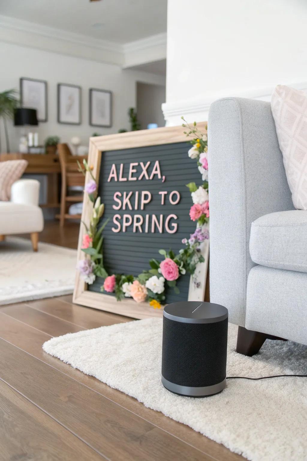 Wish away winter with a tech-inspired spring quote.