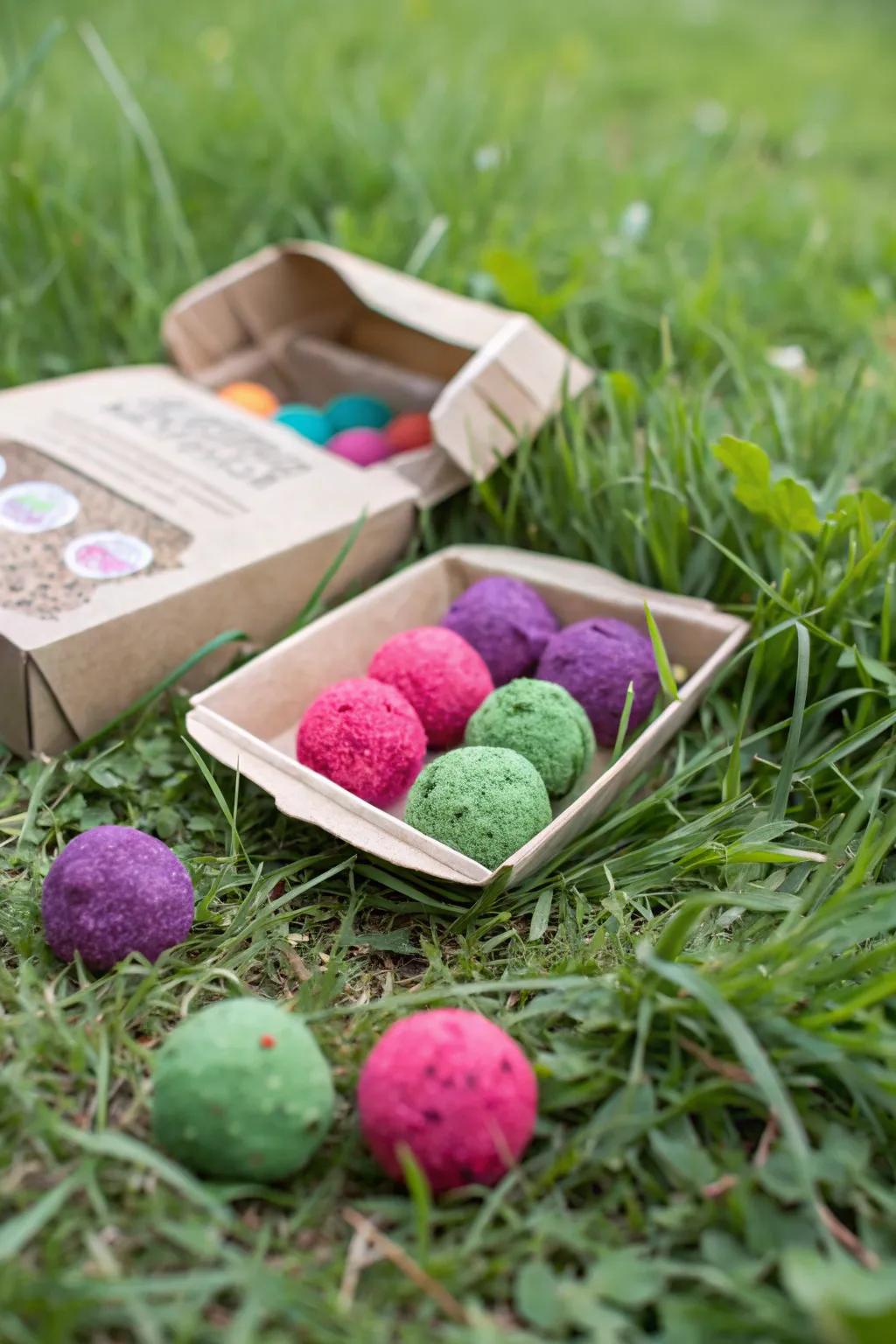 Bring wildflowers to life with a DIY seed bomb kit.