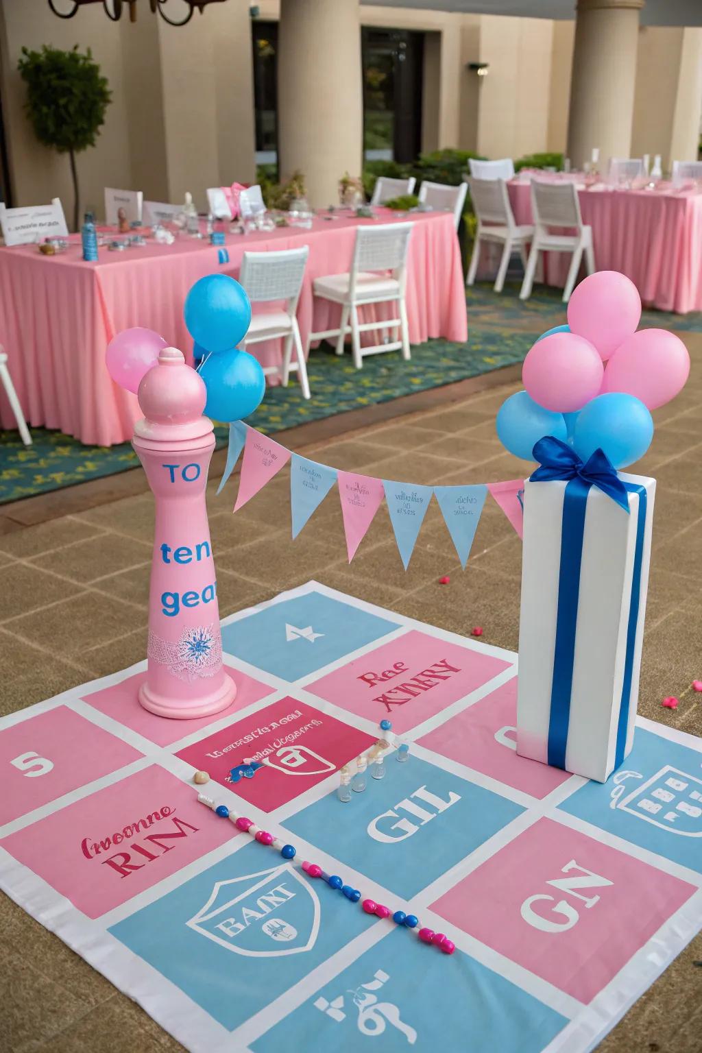 Participatory games bring guests together in amicable entertainment.