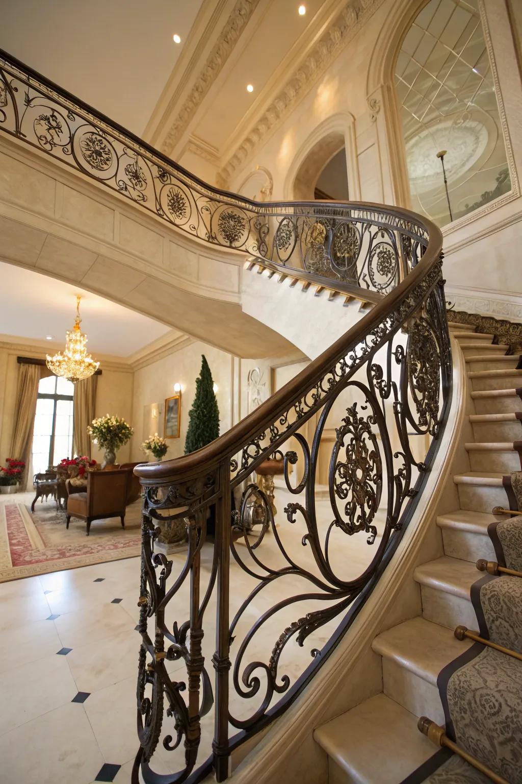 Add depth using intricate metalwork.