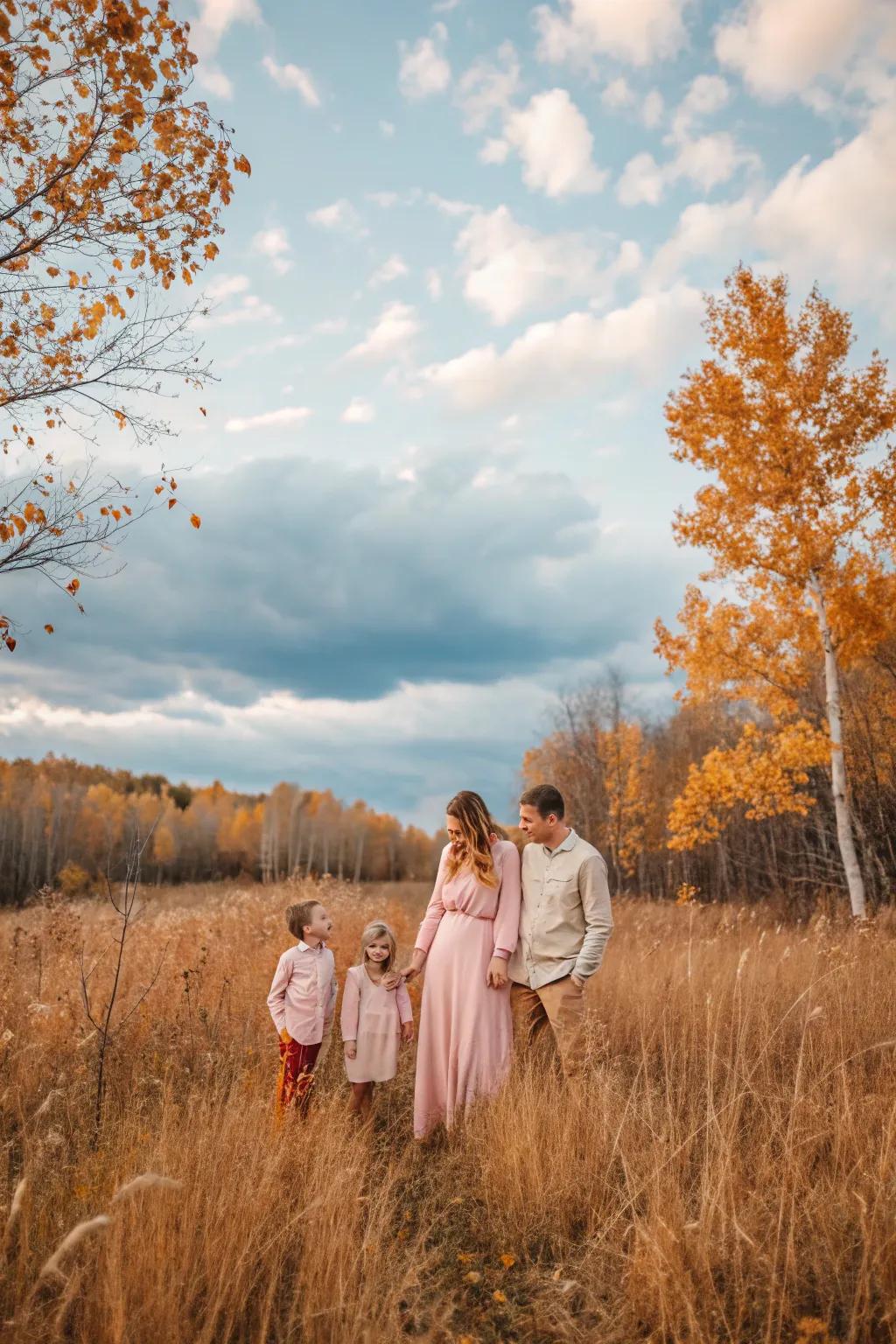 Pastels offer a gentle and refreshing contrast to the bold shades of autumn.