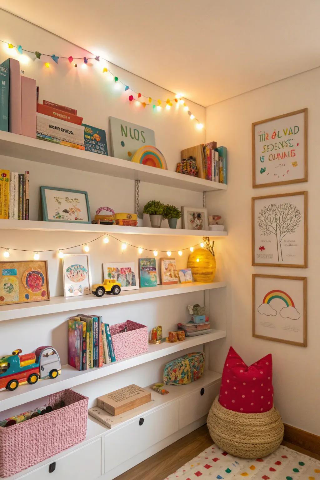 Great lighting makes a cheerful feel.