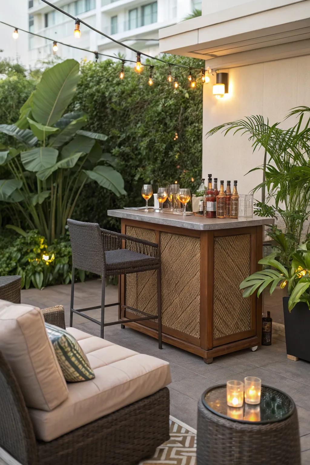 An open-air counter adds a fun, social element.