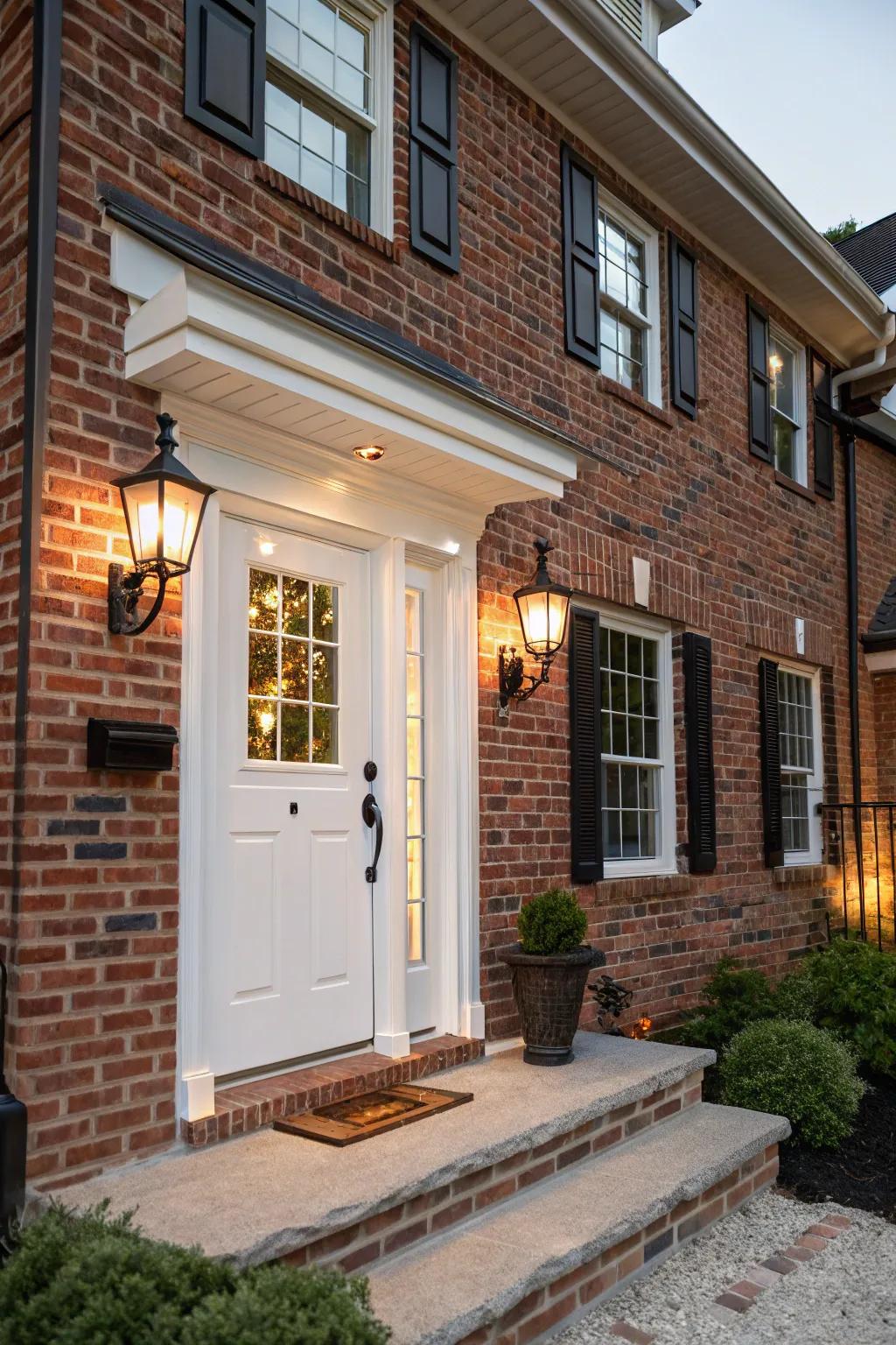 Timeless and refreshing white door for a classic look.