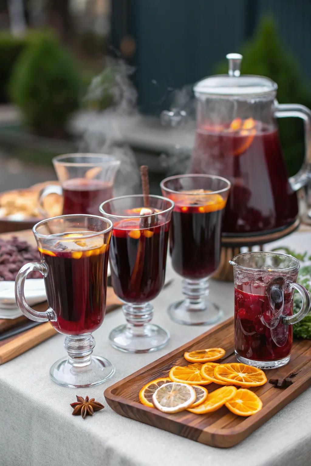 Warm up with a tasting of delicious mulled wines.