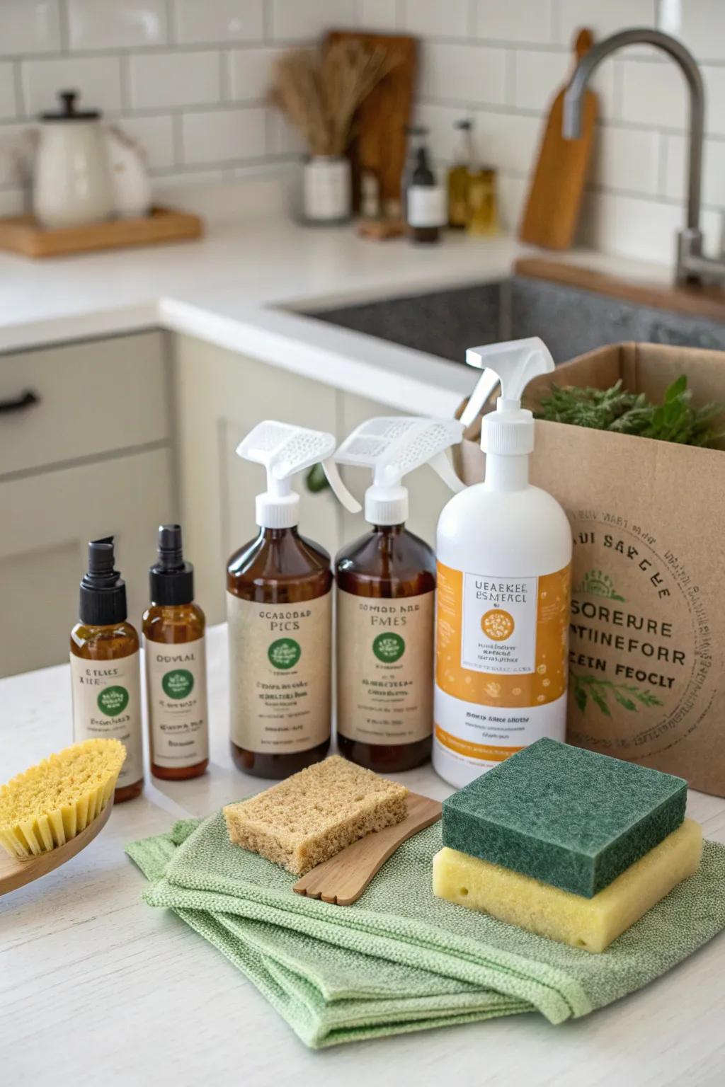 A practical cleaning kit for an eco-conscious home.