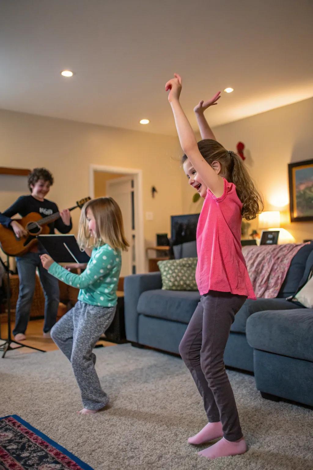 A dance party fills your home with energy and joy.