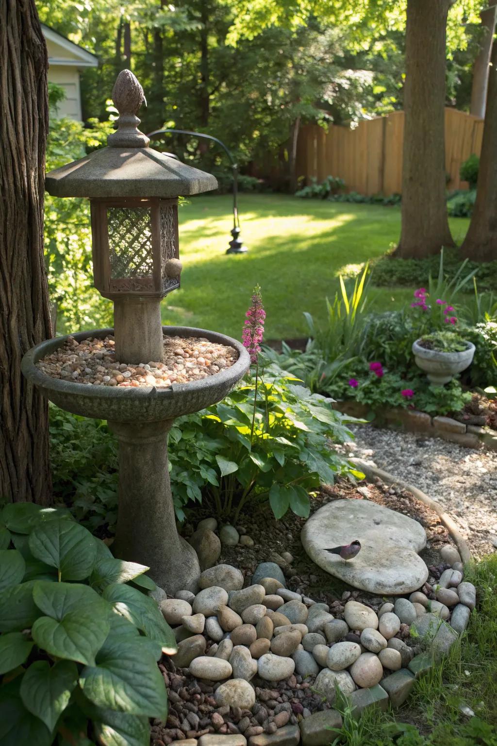 Birdwatching stations invite wildlife into your garden.