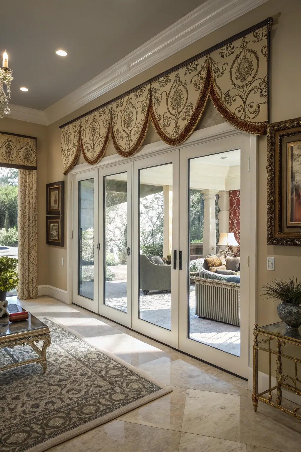 Embellishments turn valances into miniature works of art.