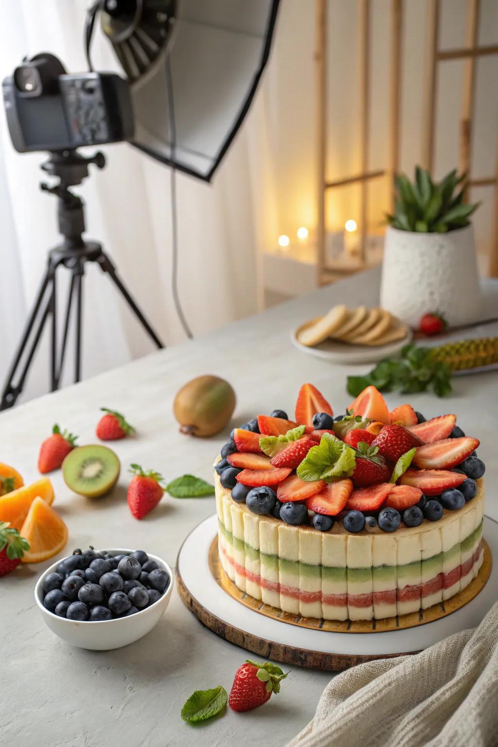 A fruity mosaic cake that’s as beautiful as it is delicious.