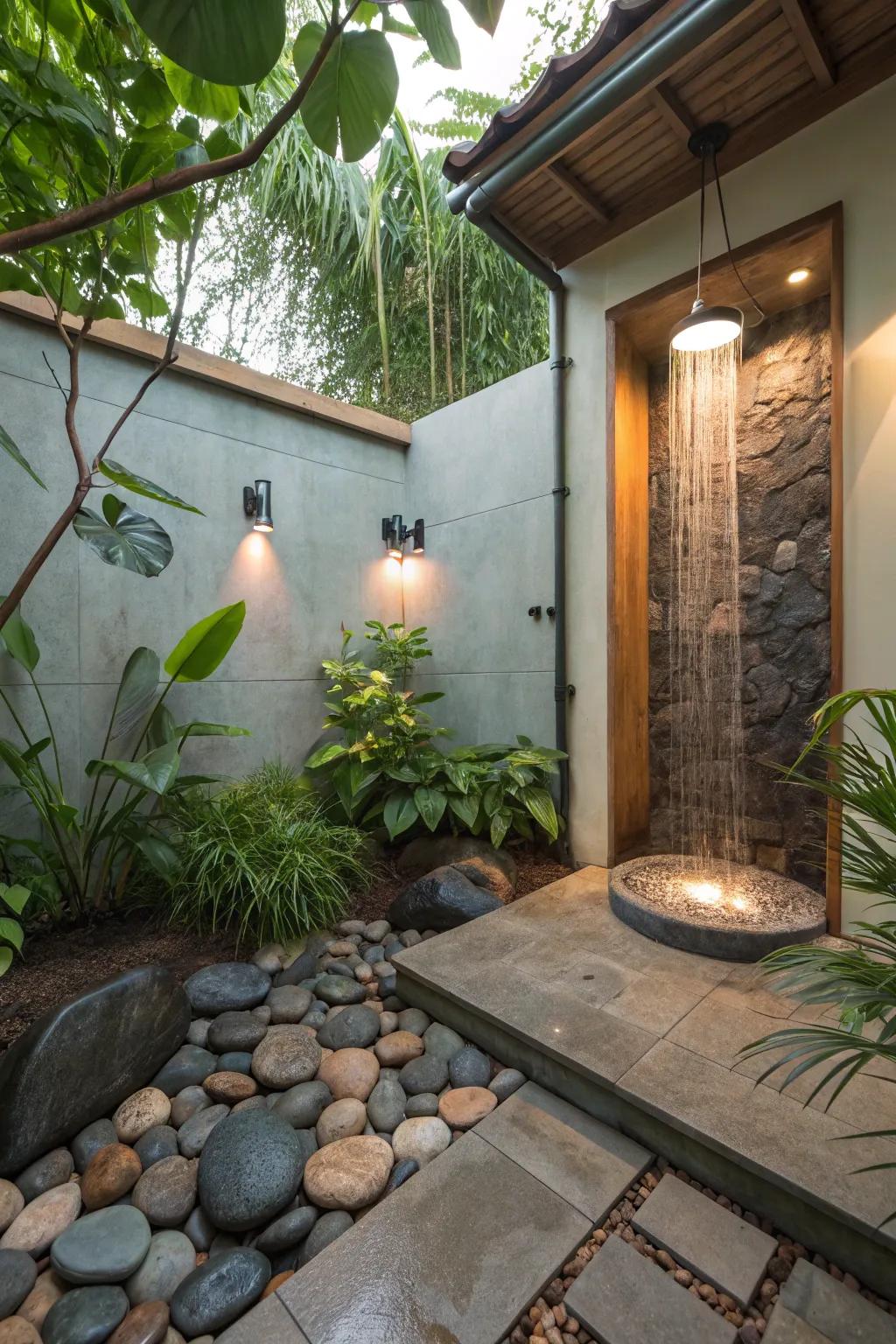 Uncover tranquility in a zen-inspired shower.