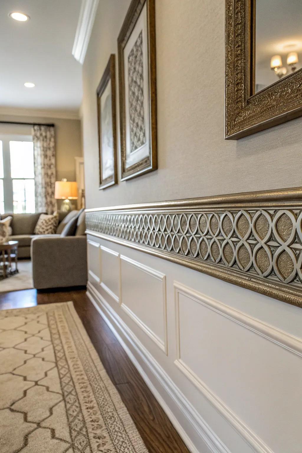 Metallic accents elevate your decor with a hint of glamour.