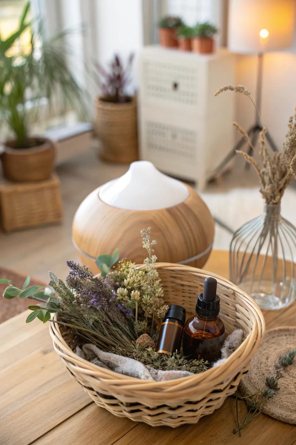 Find peace and relaxation with this herbal haven.