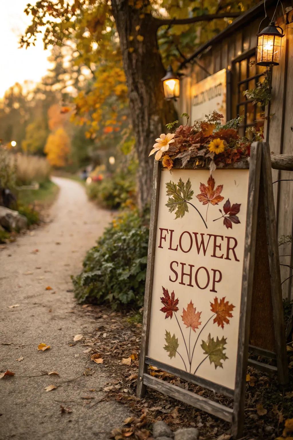 A seasonally themed marker that celebrates the beauty of change
