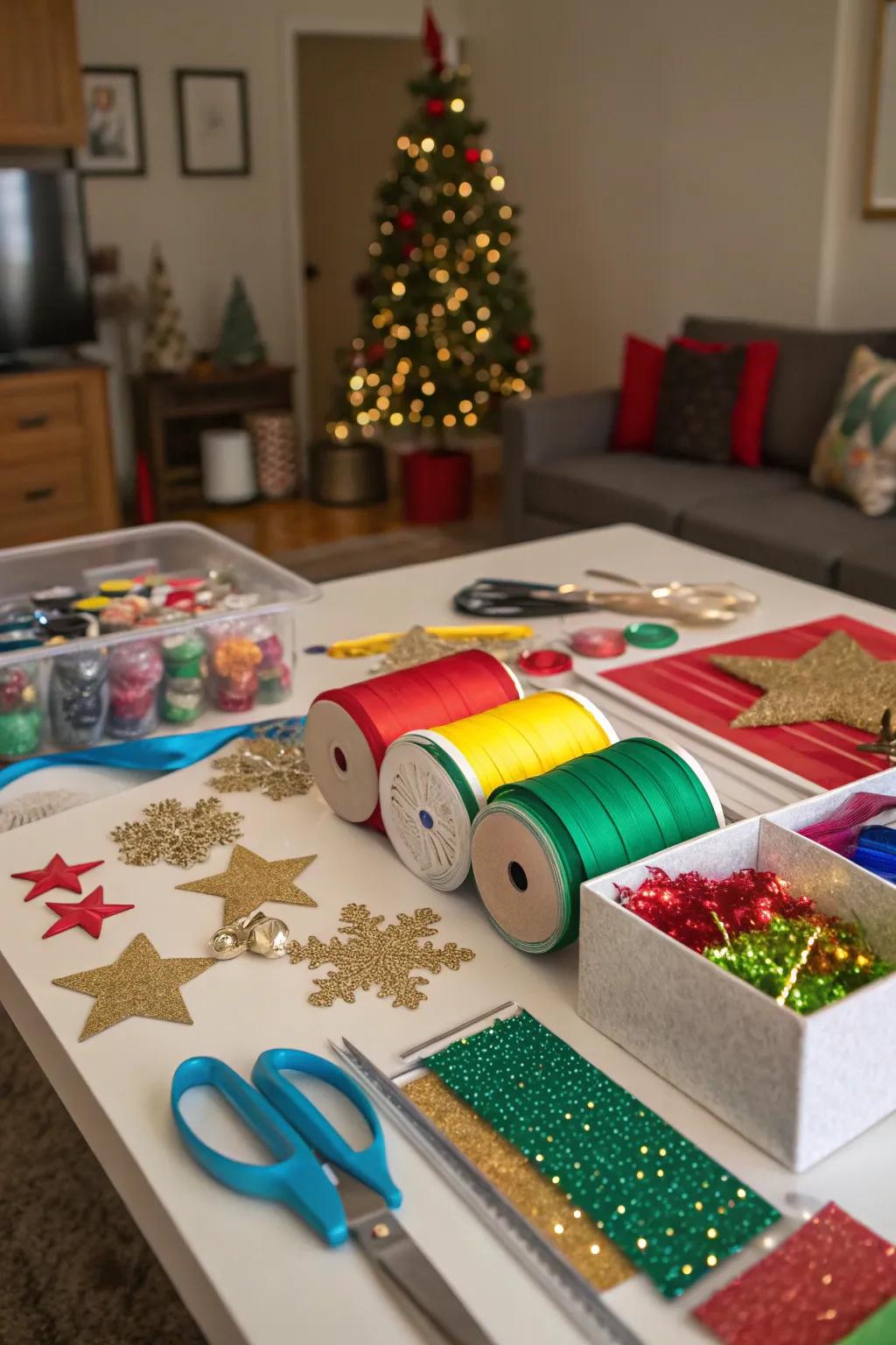 Get creative with a holiday crafting night.