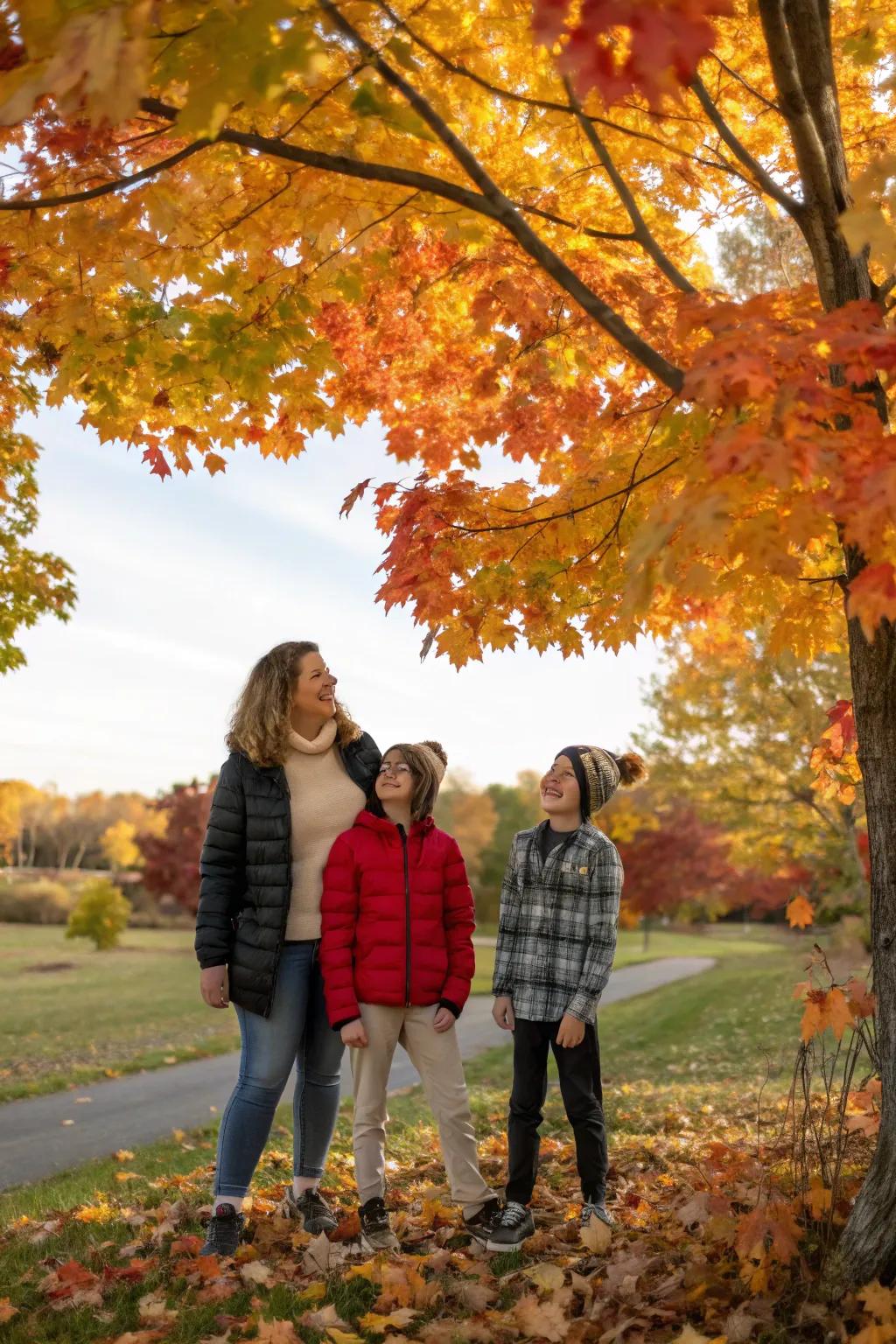 Comfortable attire ensures relaxed and happy family photographs.