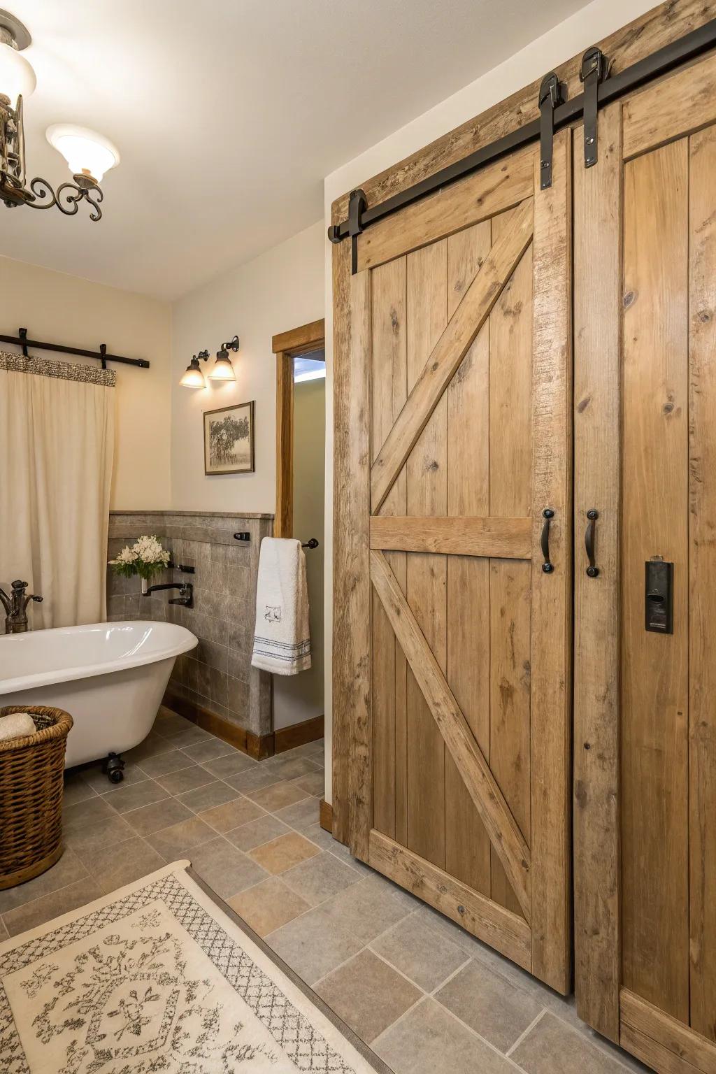 Seasoned wood offers a classic charm that fits modern decor.