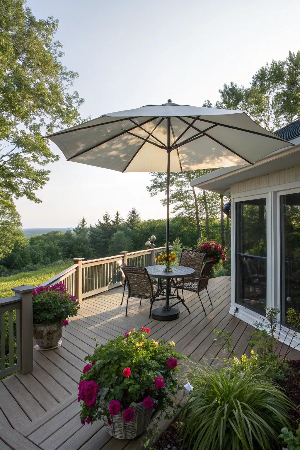 Shade solutions keep your deck cool and comfortable.