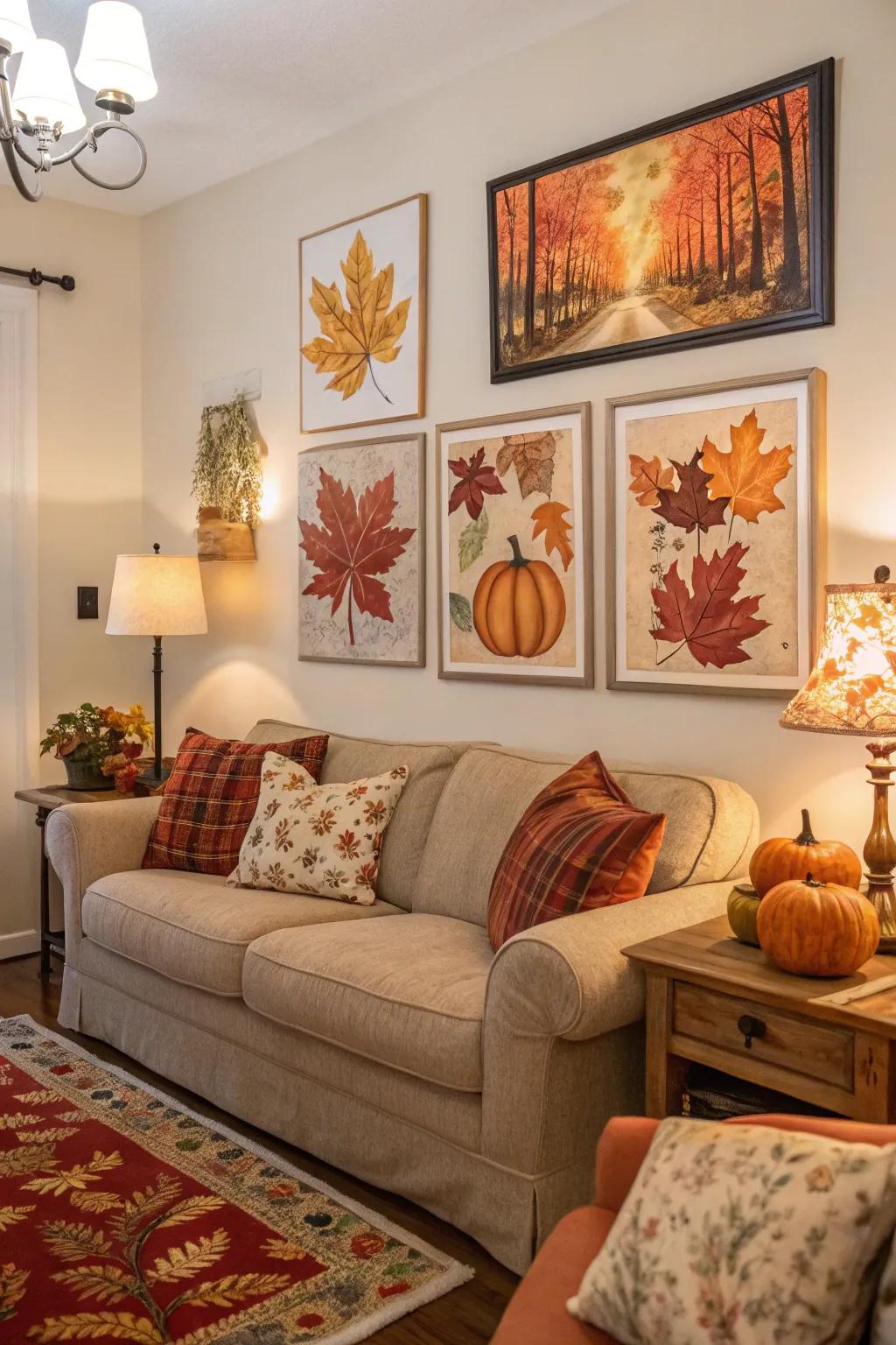 Transform your space with seasonal art that celebrates autumn.