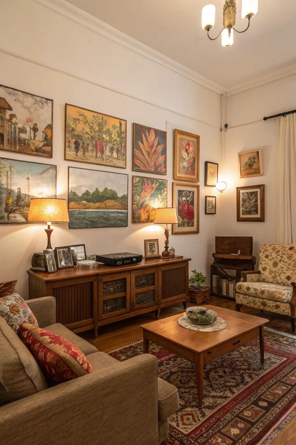 Secondhand art offers budget-friendly decor and unique finds.