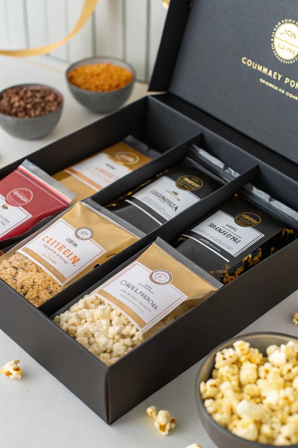 A premium popcorn bundle to enjoy a tasty adventure