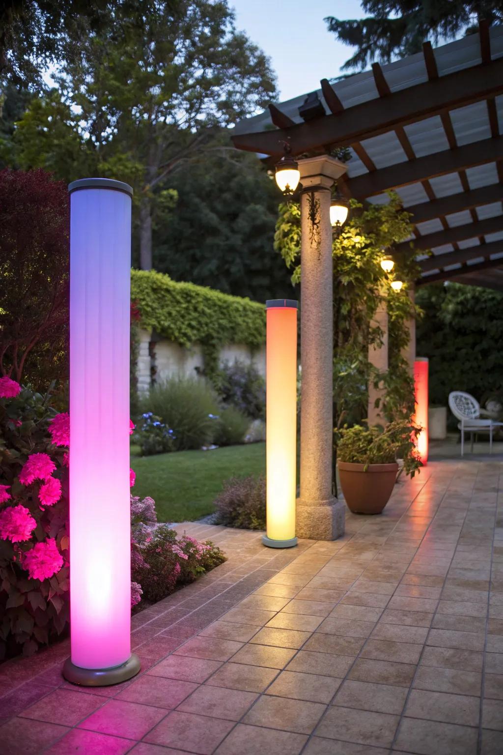 Revolutionize spaces with colorful lighting accents.