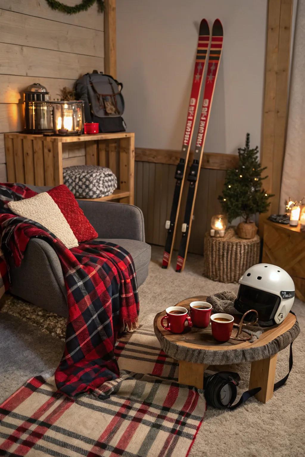 Celebrate winter with an après-ski themed party.