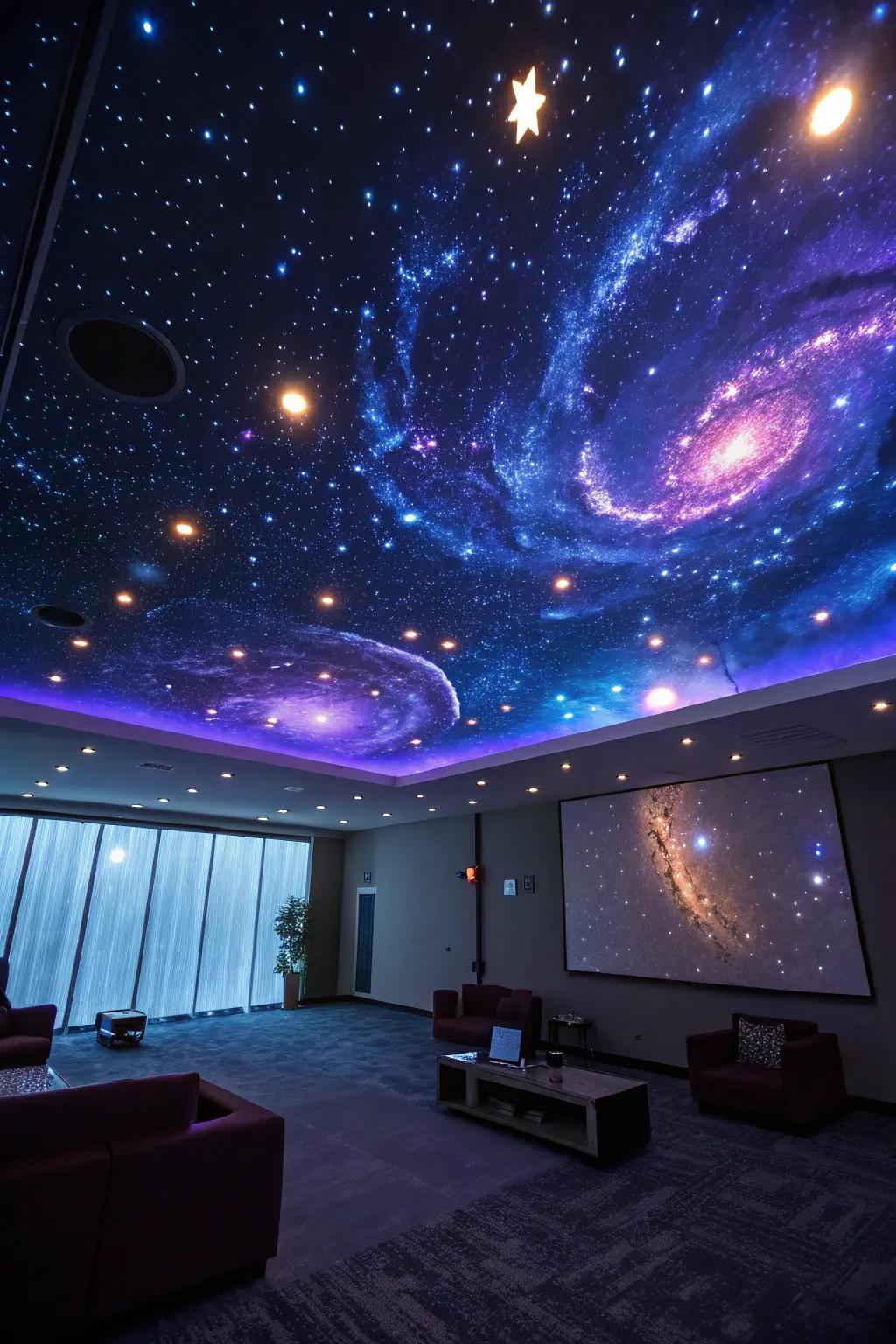 Galaxy lighting transforms your space into a celestial escape.