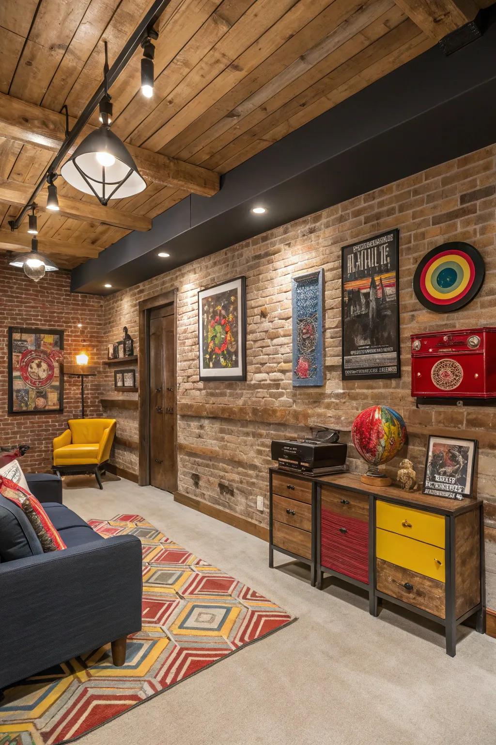 Fun design with mixed things and board and batten.