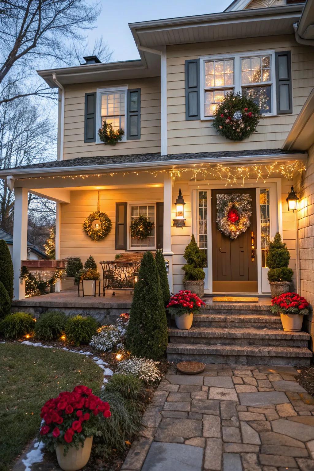 Seasonal decor adds a personal and festive touch to your entryway.